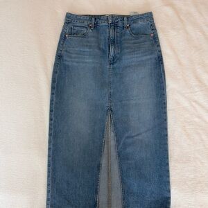 PAIGE Blue Denim Skirt